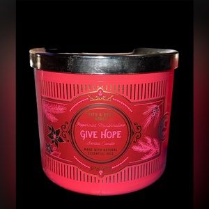 Bath & Body Works “HOPE” Peppermint Marshmallow 3 Wick Candle